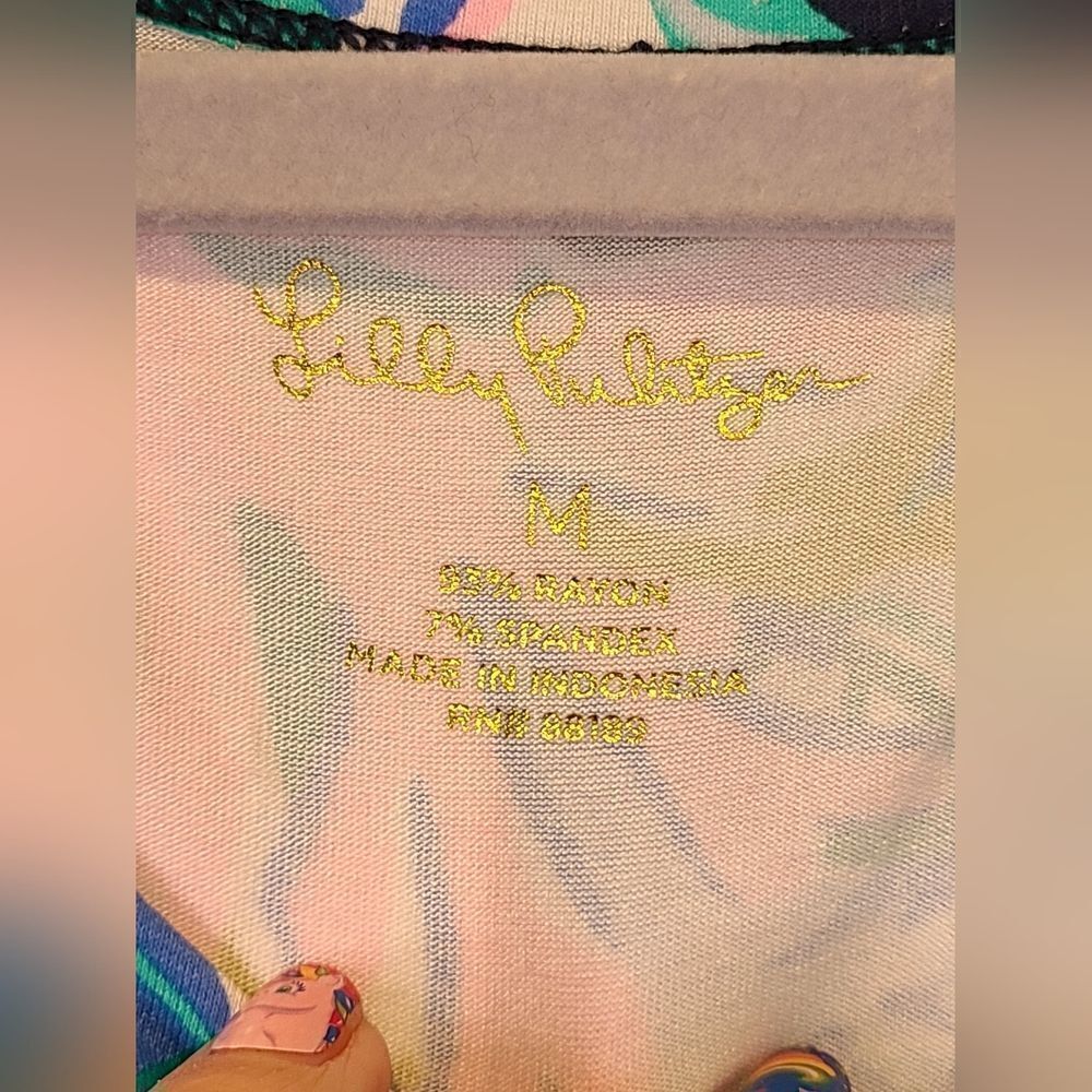 Lilly Pulitzer Sophie Ruffle Dress UPF 50 in Sirens and Spirits | M - Picture 3 of 10